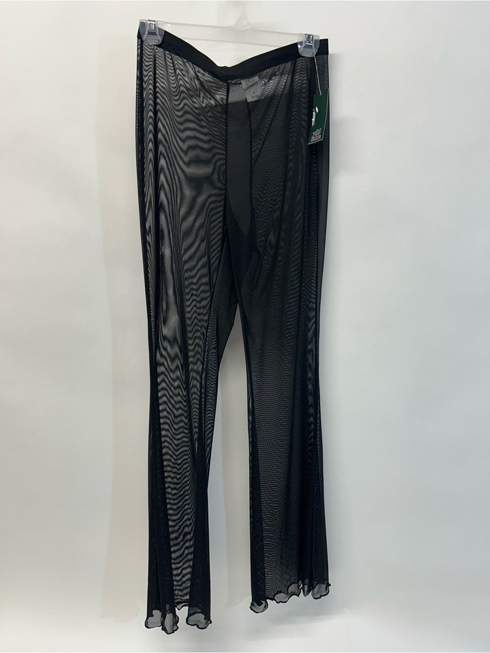 NWT wild fable Black Sheer Mesh Swim Coverup Pants Small